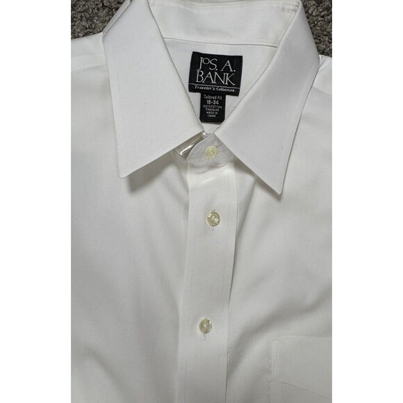JoS. A Banks Traveler White Dress Shirt Mens 16-34 Tailored Fit  Lot of 6 - Picture 16 of 16